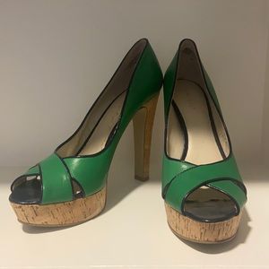 nine west heels size 8 | green
